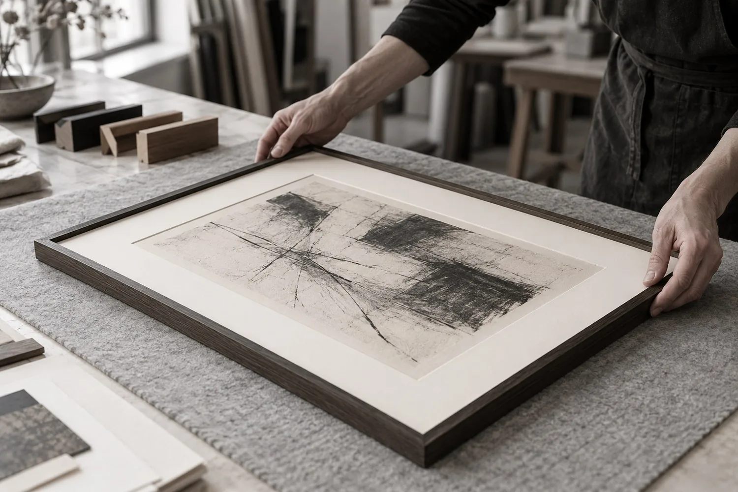 Illustration : encadrement sur mesure